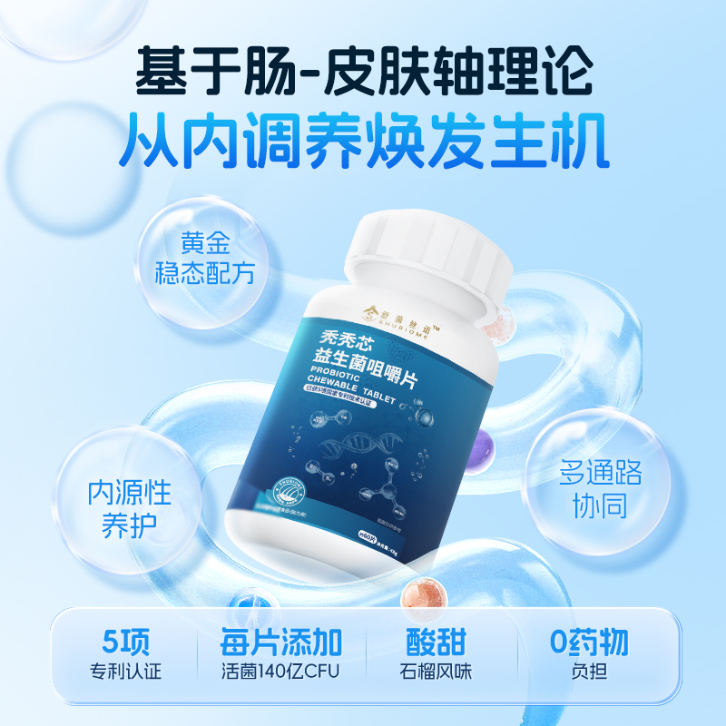 脱发新选择！每天嚼两粒，从内调养焕发生机！